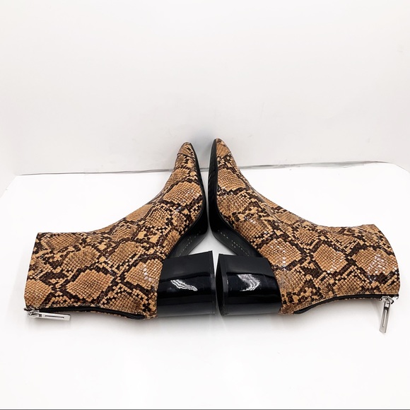 {ZARA} Snakeskin Ankle Booties - Picture 10 of 16